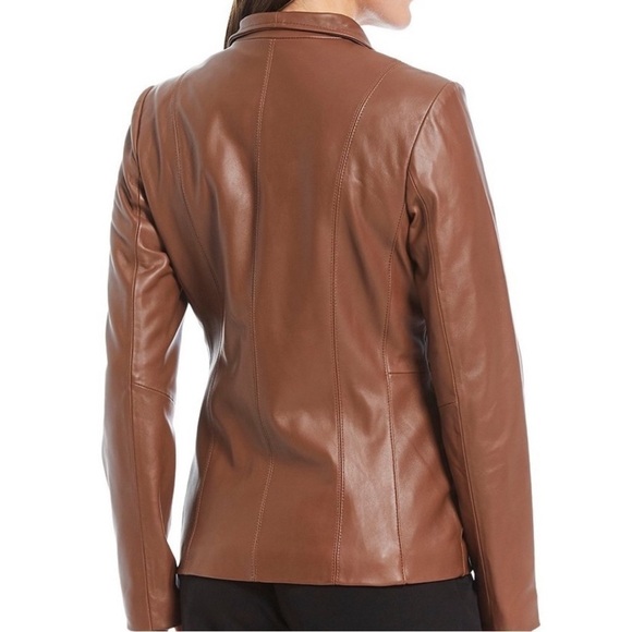 Cole Haan Genuine Lamb Leather Jacket - Picture 2 of 10